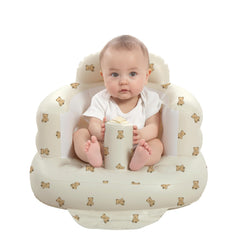 AGITVPS inflatable baby seat front view with ergonomic back support for comfortable sitting.