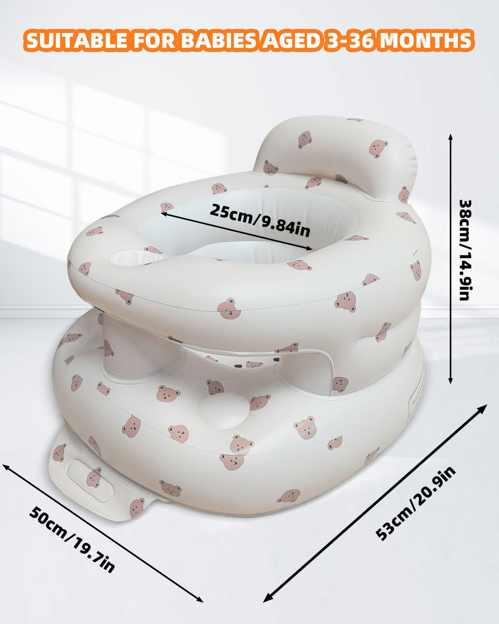 AGITVPS Surround Bear Seat ergonomic backrest and armrests boost stability