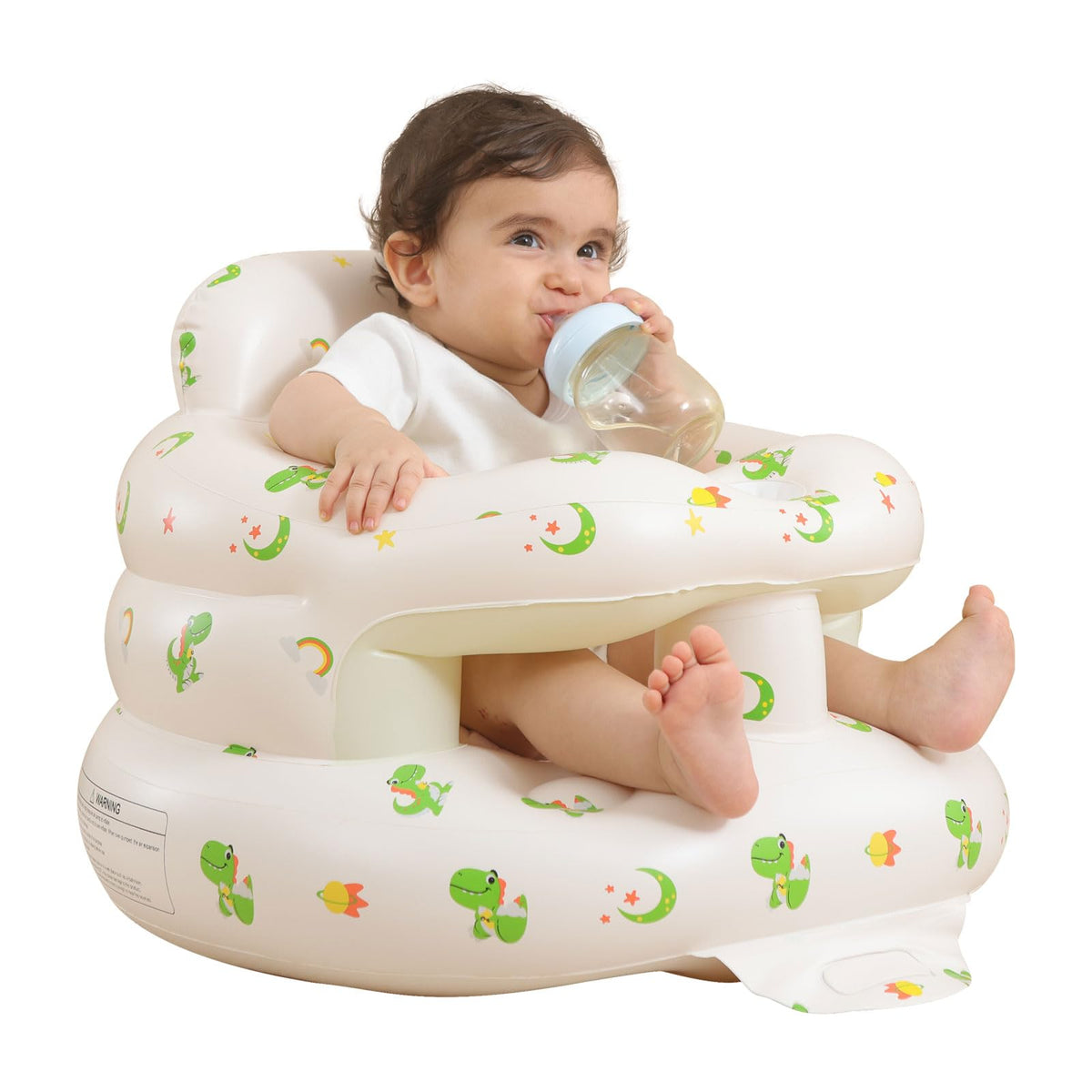AGITVPS surround-design-seat provides secure embrace for babies during play and learning.