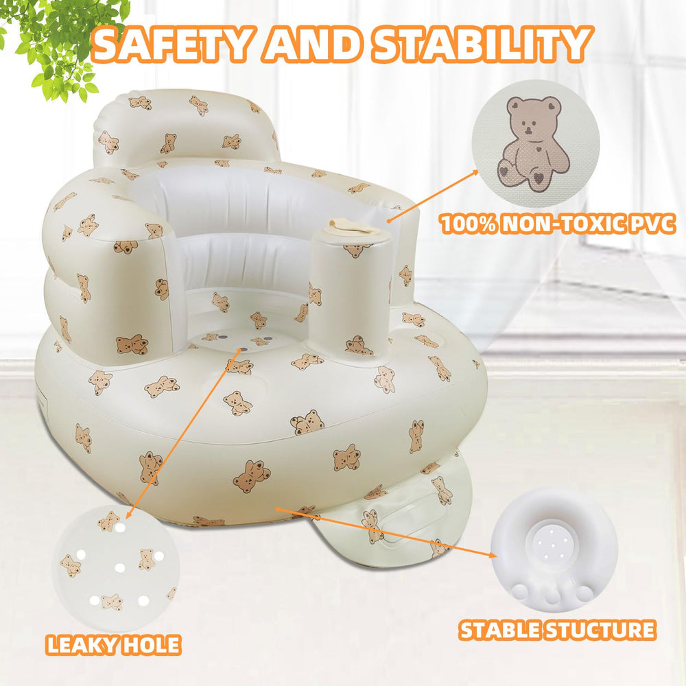 AGITVPS upseat ergonomic backrest demonstrates secure seating for babies.