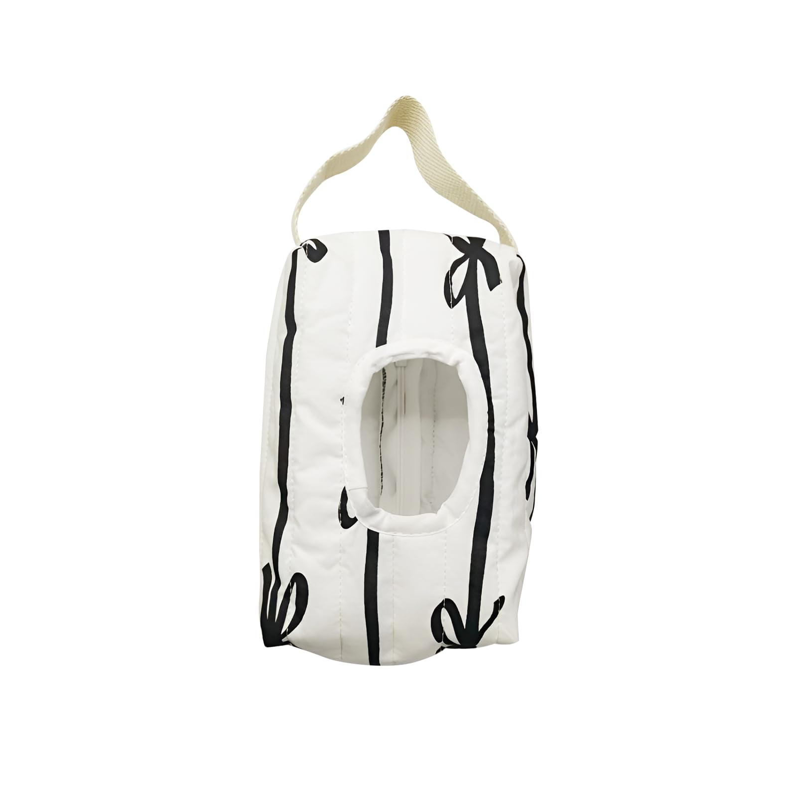 AGLOO Bow Baby Wipes Dispenser front view with bow for quick wipe access.