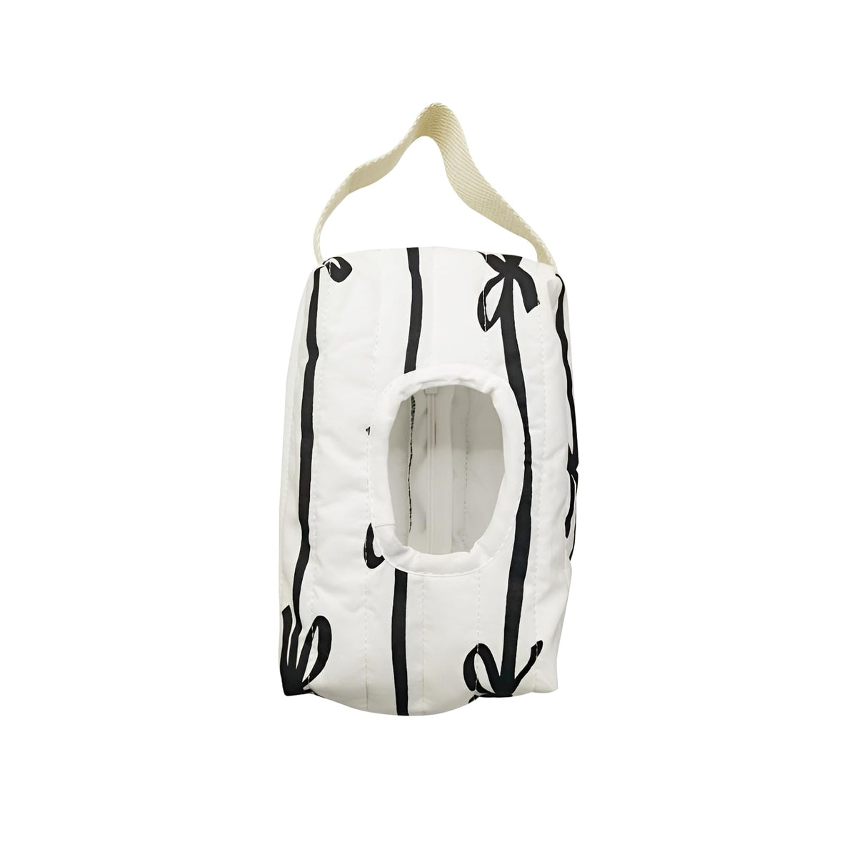AGLOO Bow Baby Wipes Dispenser front view with bow for quick wipe access.