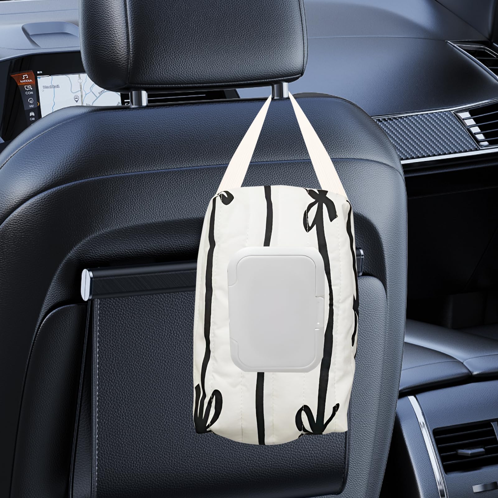 AGLOO Bow Wipes Dispenser side shows refill zipper for easy on-the-go loading.