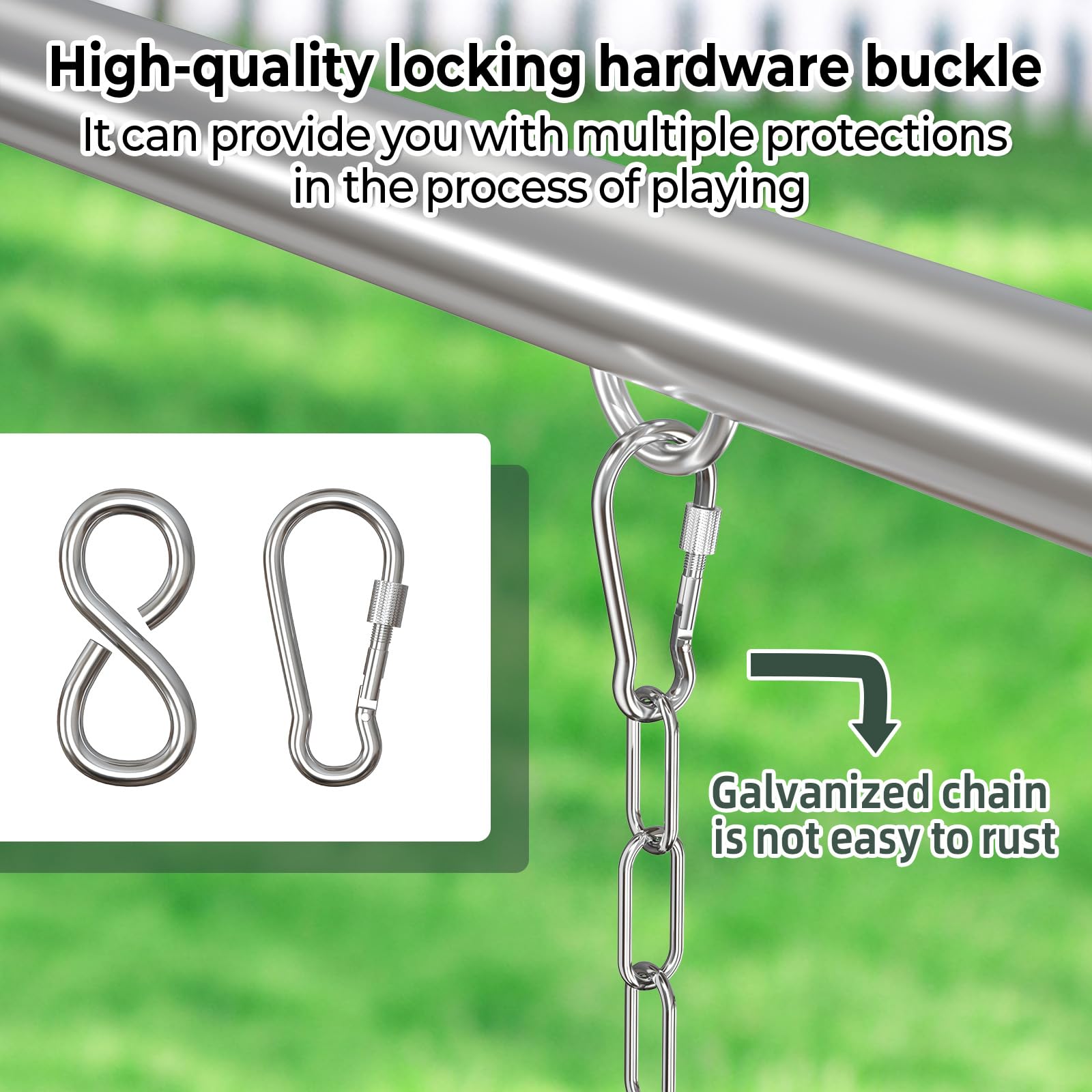 AGPTEK adjustable chain height demonstrates growing child compatibility