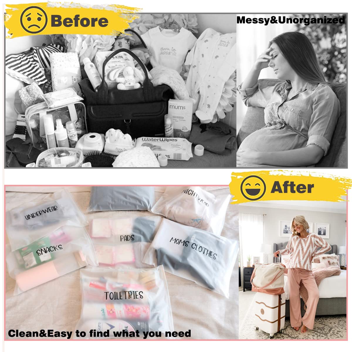 Agromusk zipper-closure bags keep items secure during transport.