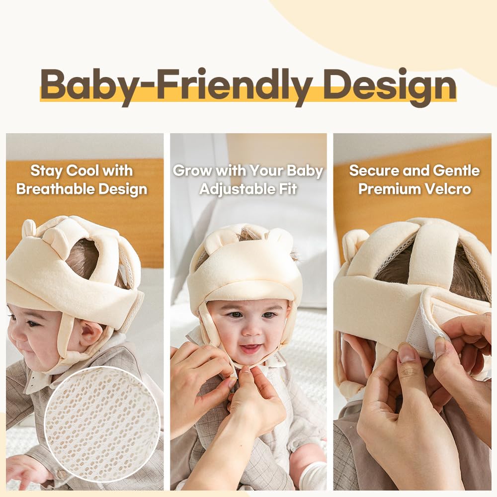 AGUARD Baby Head Protector adjustable 47–63 cm fit for growing kids.