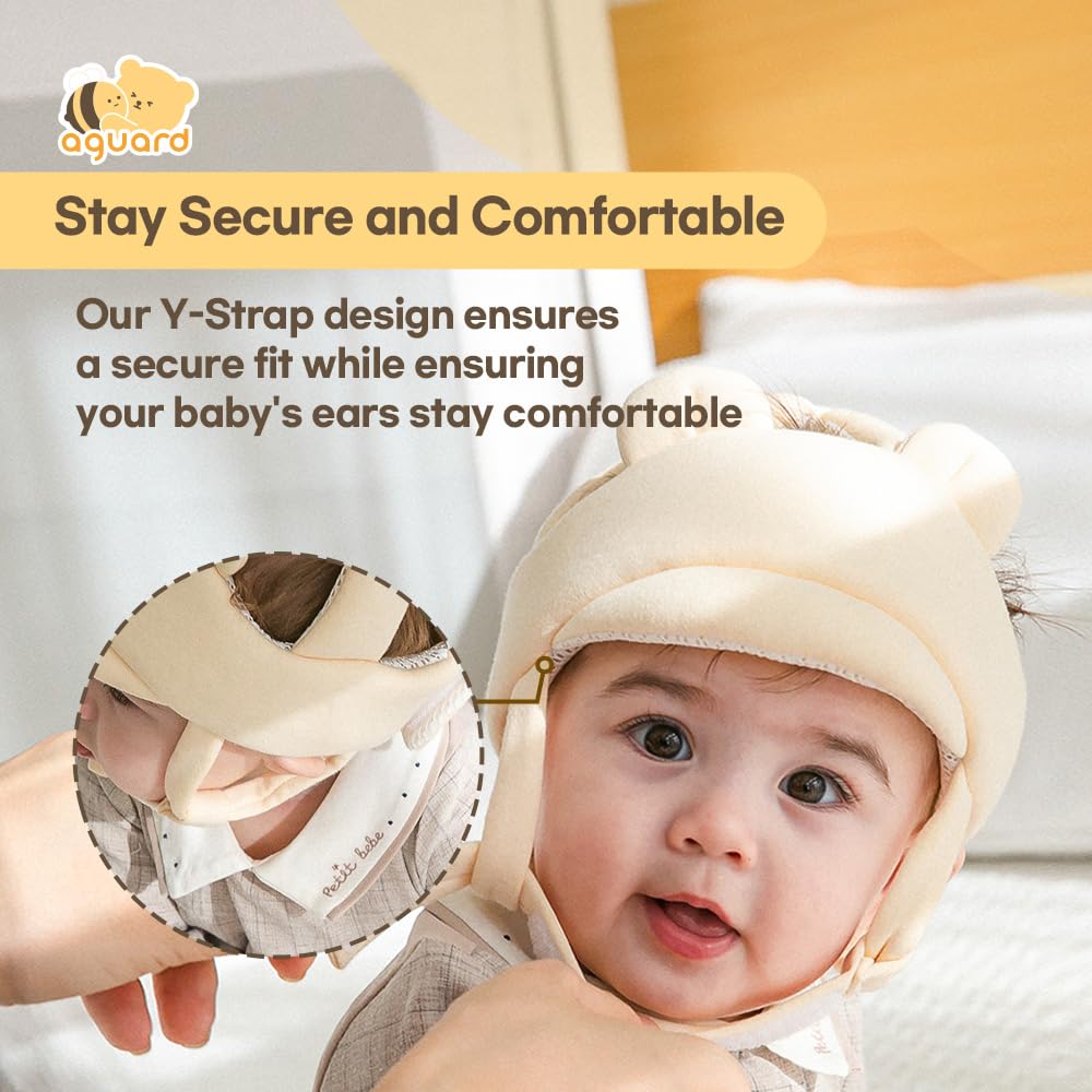 AGUARD Baby Head Protector ultralight 86g for unobtrusive wear.