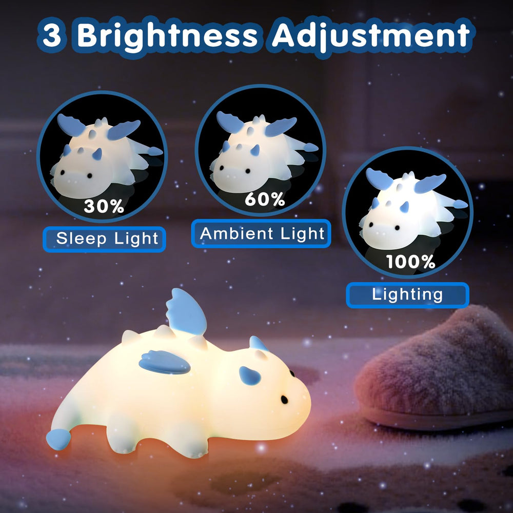 AGV Cici baby dragon night light 3-color change mood lighting for kids