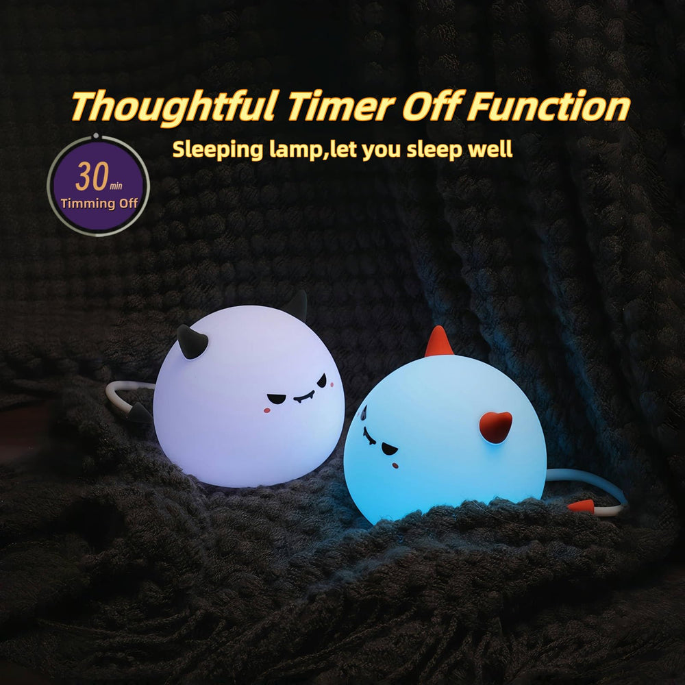 AGV Cici cute monster night light color-changing option enhances kids’ imagination and decor.