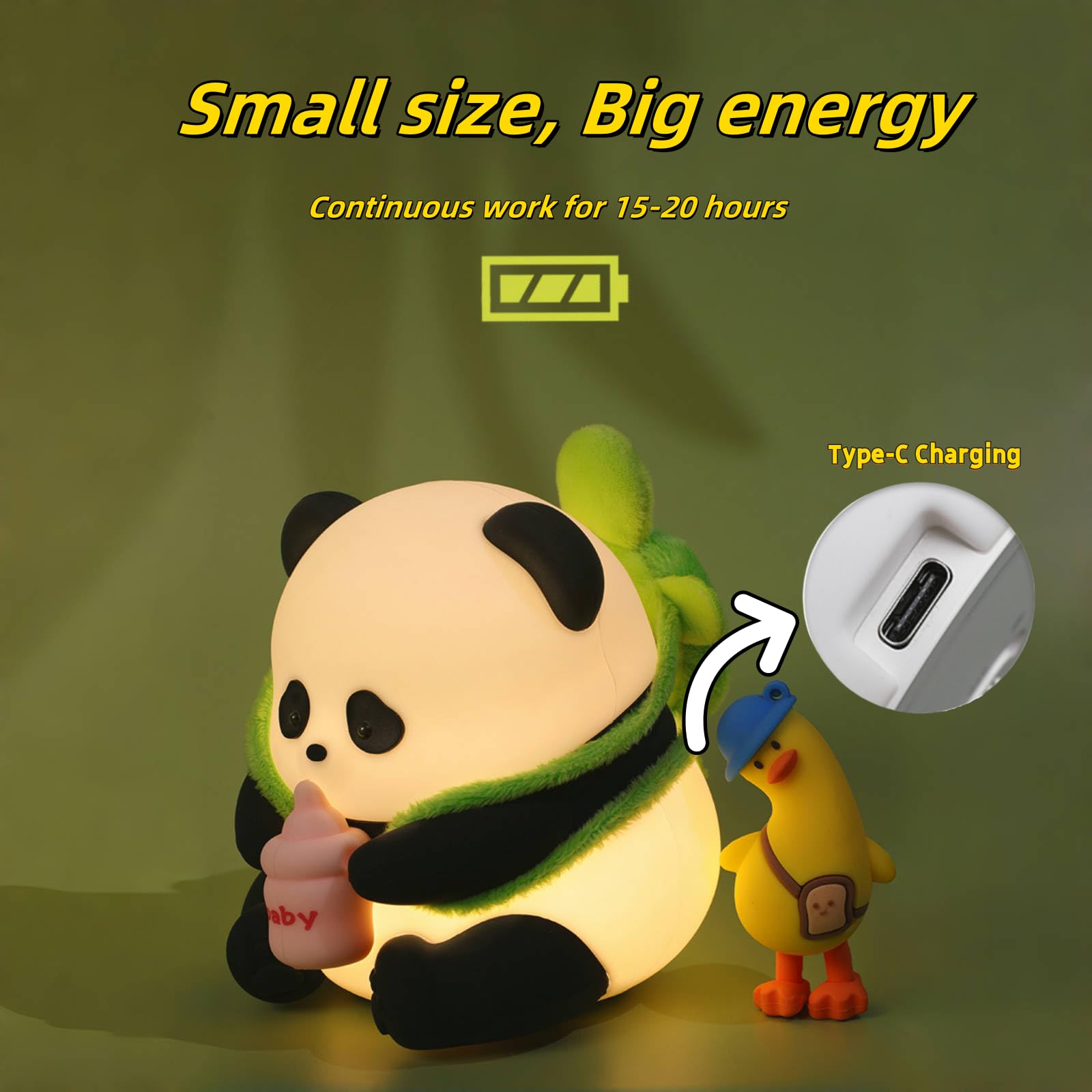 AGV Cici Panda Night Light USB rechargeable and portable for travel