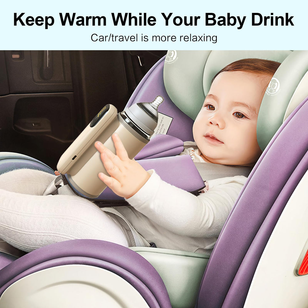 AGWIM bottle warmer compact design fits in diaper bags.