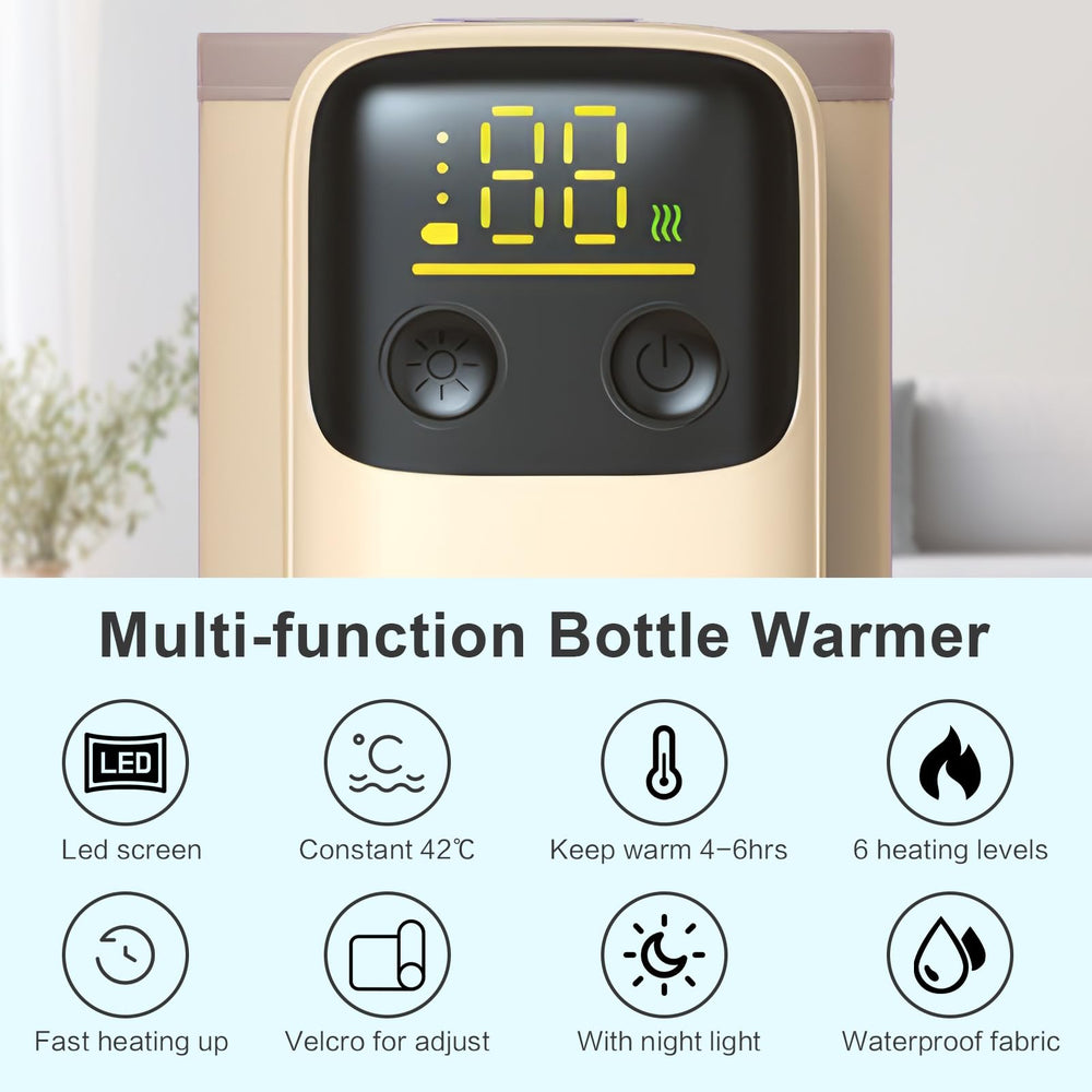 AGWIM bottle warmer temperature settings enable precise, gentle warming.