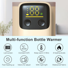 AGWIM bottle warmer temperature settings enable precise, gentle warming.