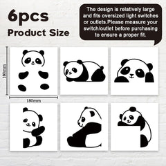 AHANDMAKER panda wall decal for nursery brightens walls with charming cartoon pandas