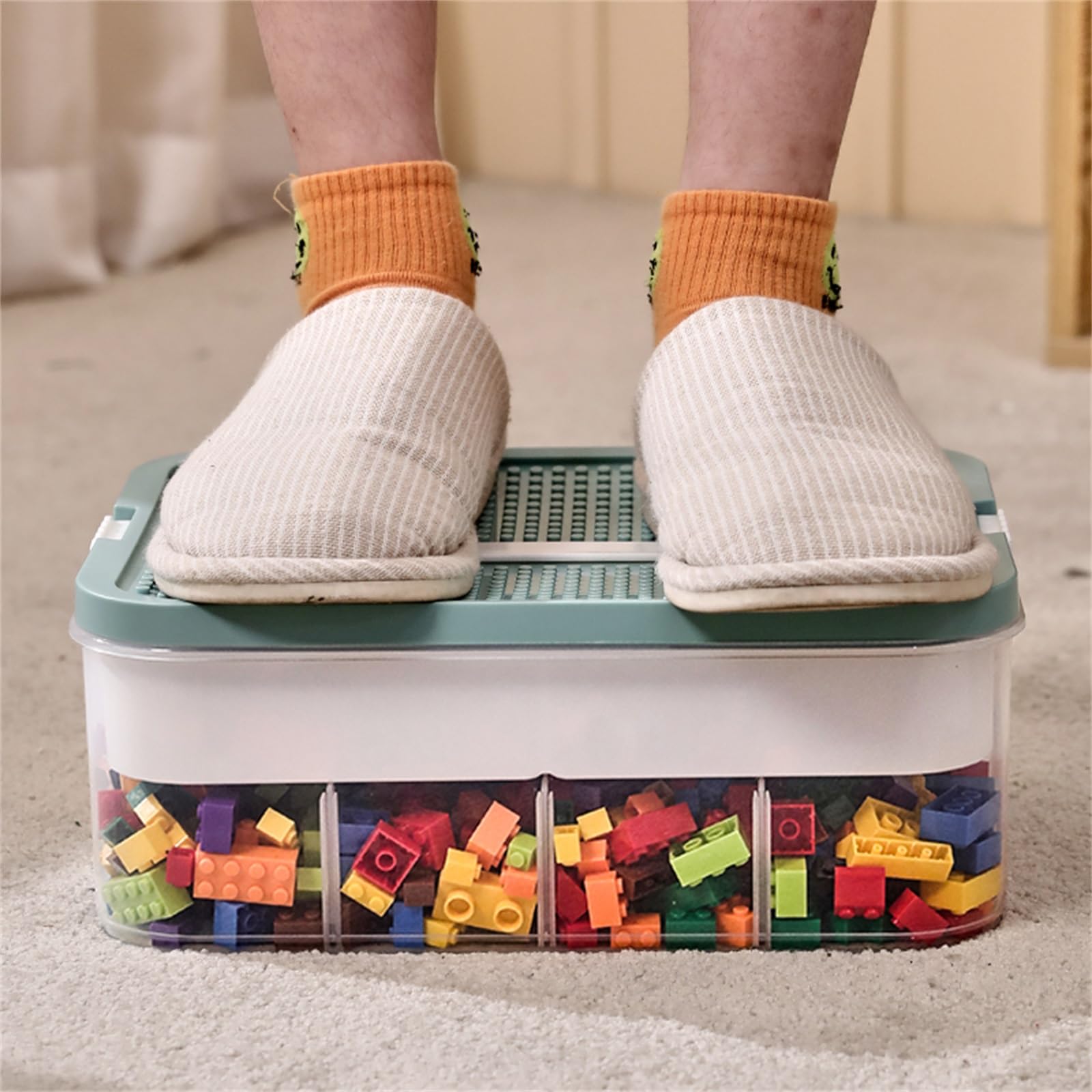 Ahathyw toy-storage-organizer compact space-saving design fits small rooms