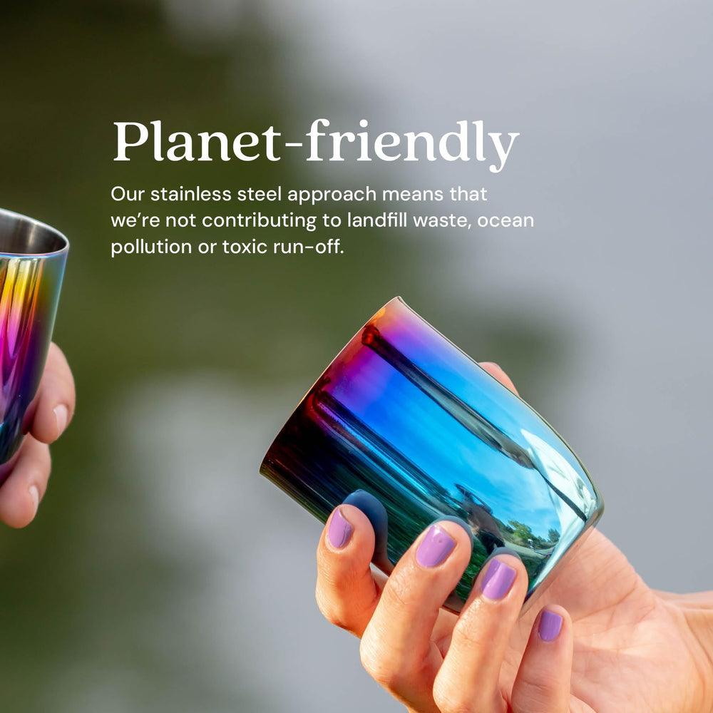 Ahimsa Kids Cup is dishwasher-safe for easy cleanup.
