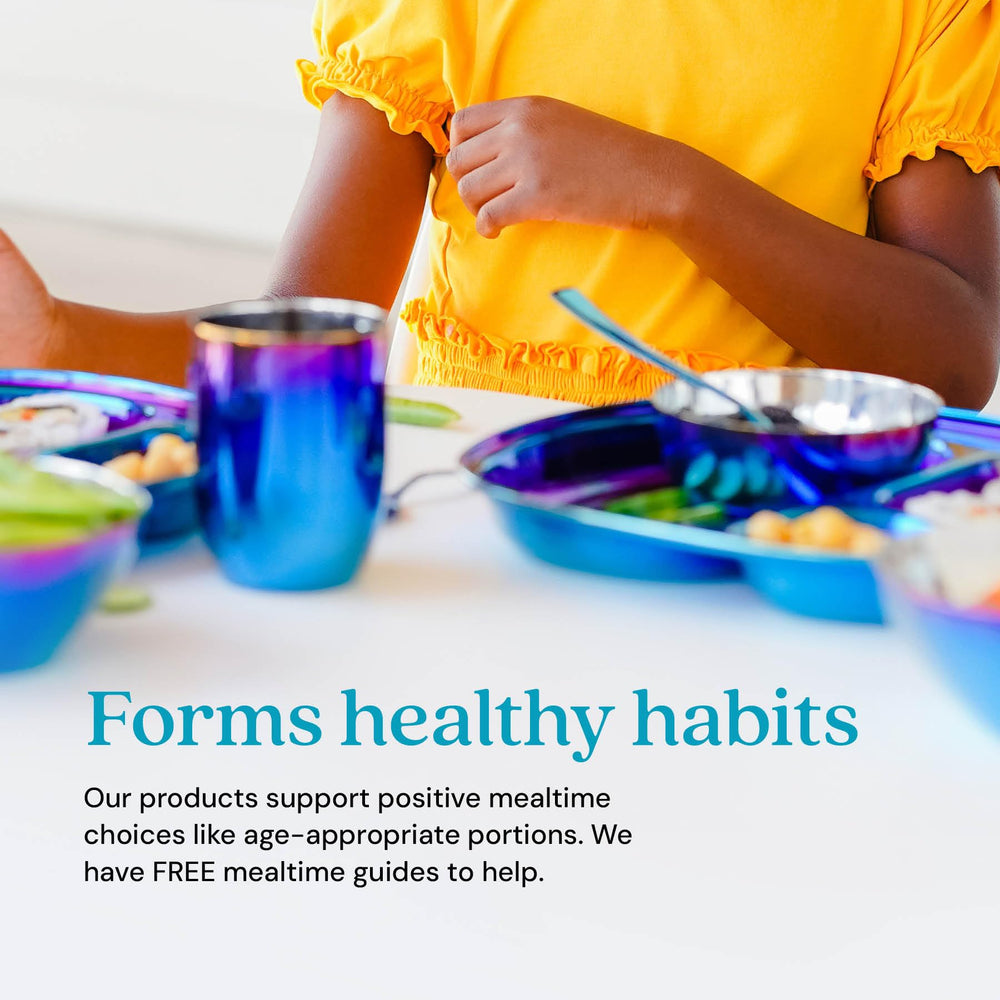 Ahimsa stainless-steel dinnerware is unbreakable and built to last.