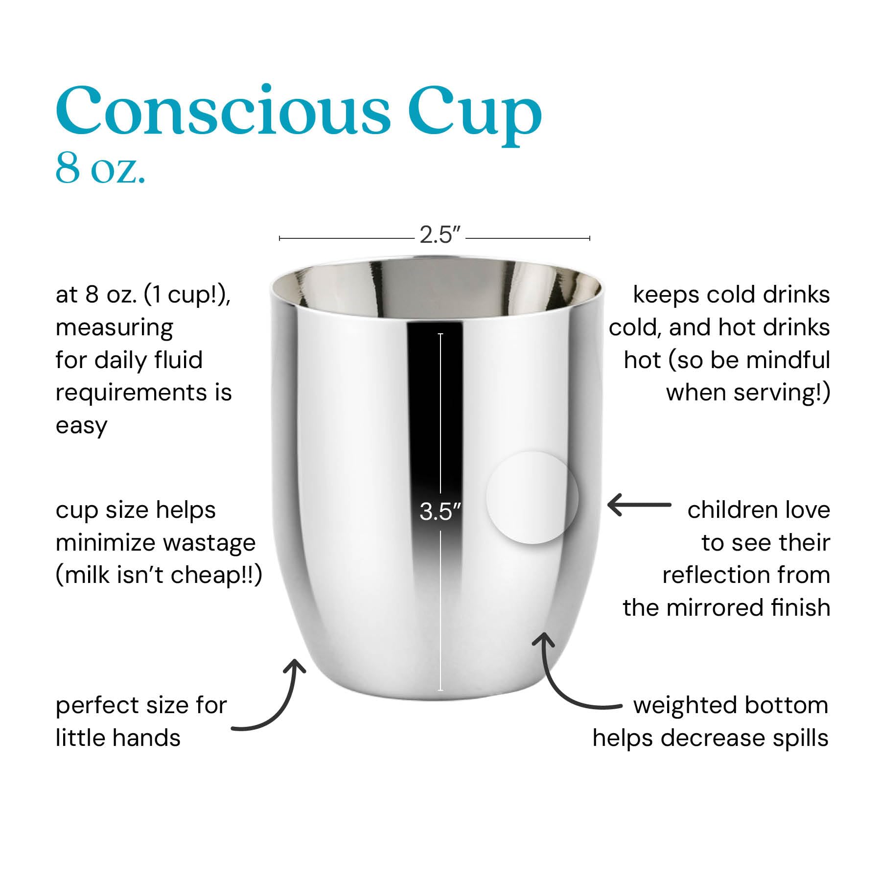 Ahimsa open-cup practice with 8oz cup helps toddlers build independence and coordination.