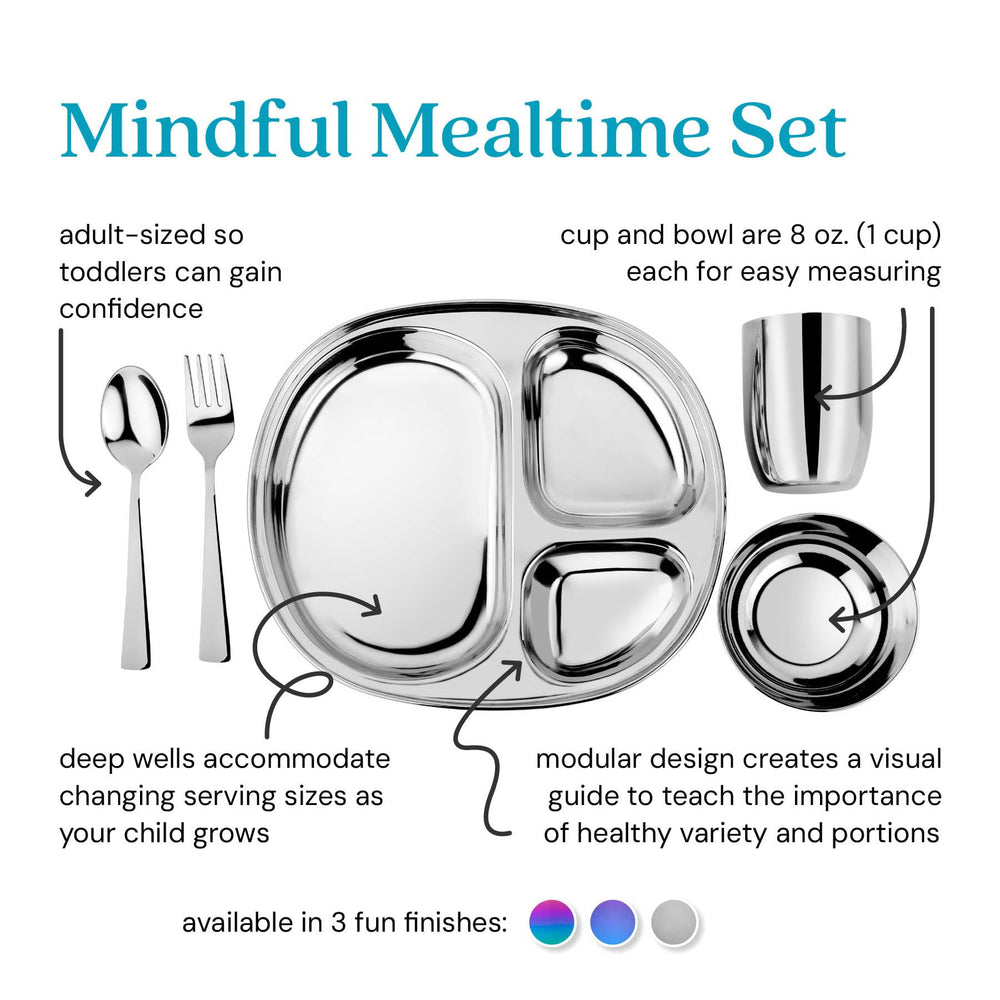 Ahimsa stainless steel kids bowl offers stain-resistant, unbreakable eating for tiny meals.