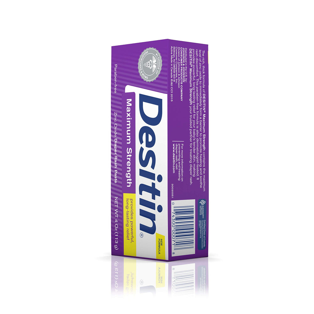 AHYGZWZSYC Desitin packaging shot emphasizing easy-to-use tube and pediatrician-tested formula