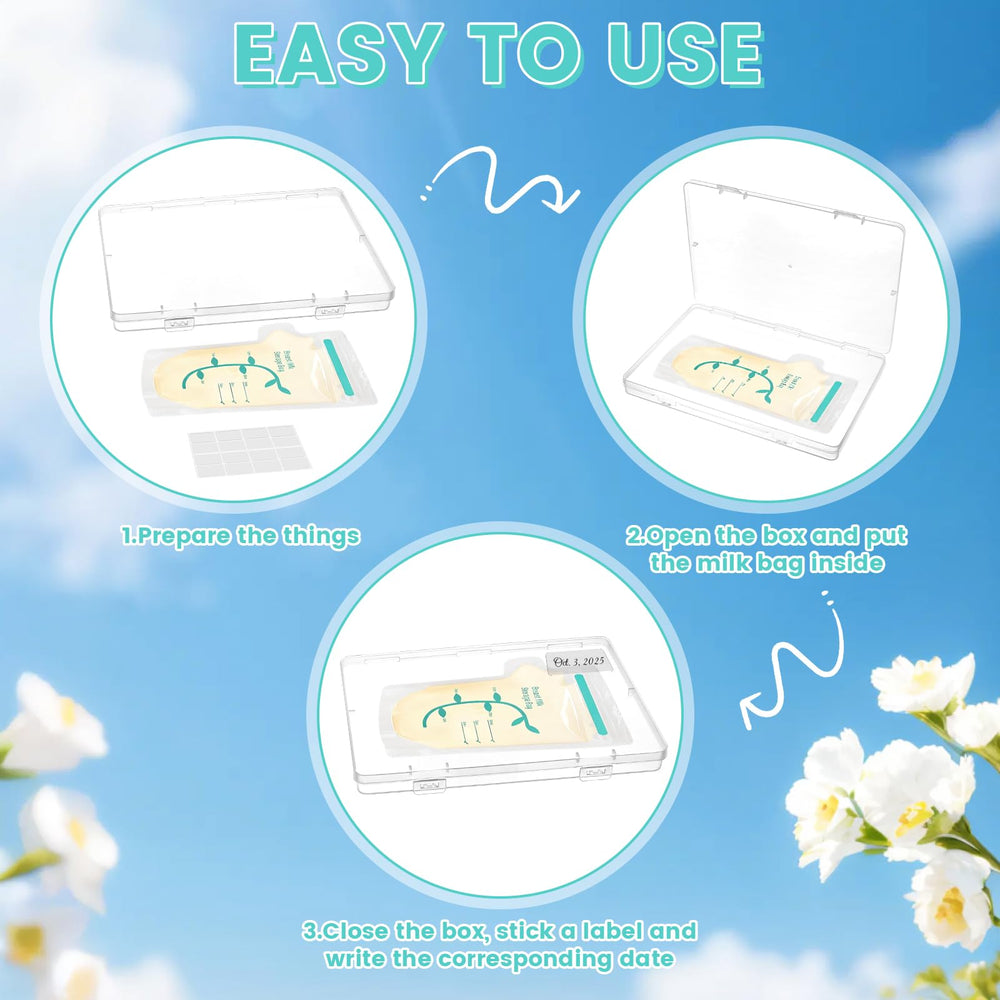 Ahzemepinyo adhesive labels 48pc for easy date tracking.