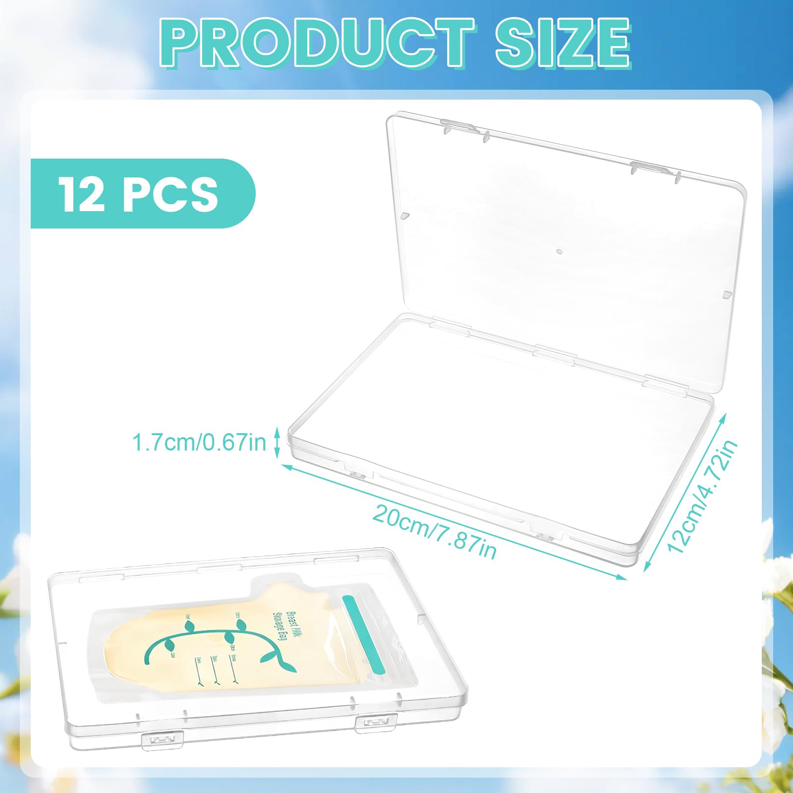 Ahzemepinyo buckle-closure design keeps milk bags secure.