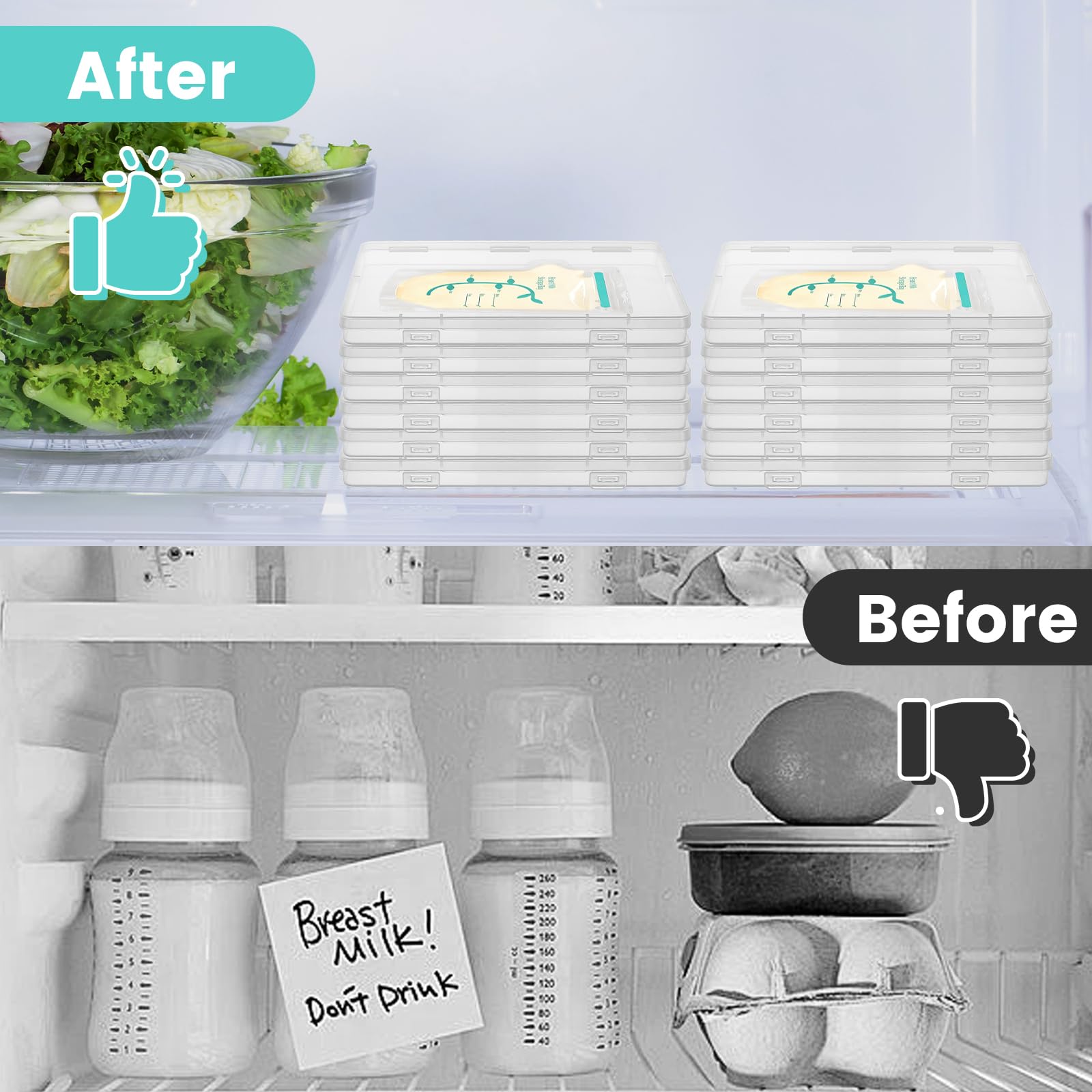Ahzemepinyo transparent container offers clear contents visibility.