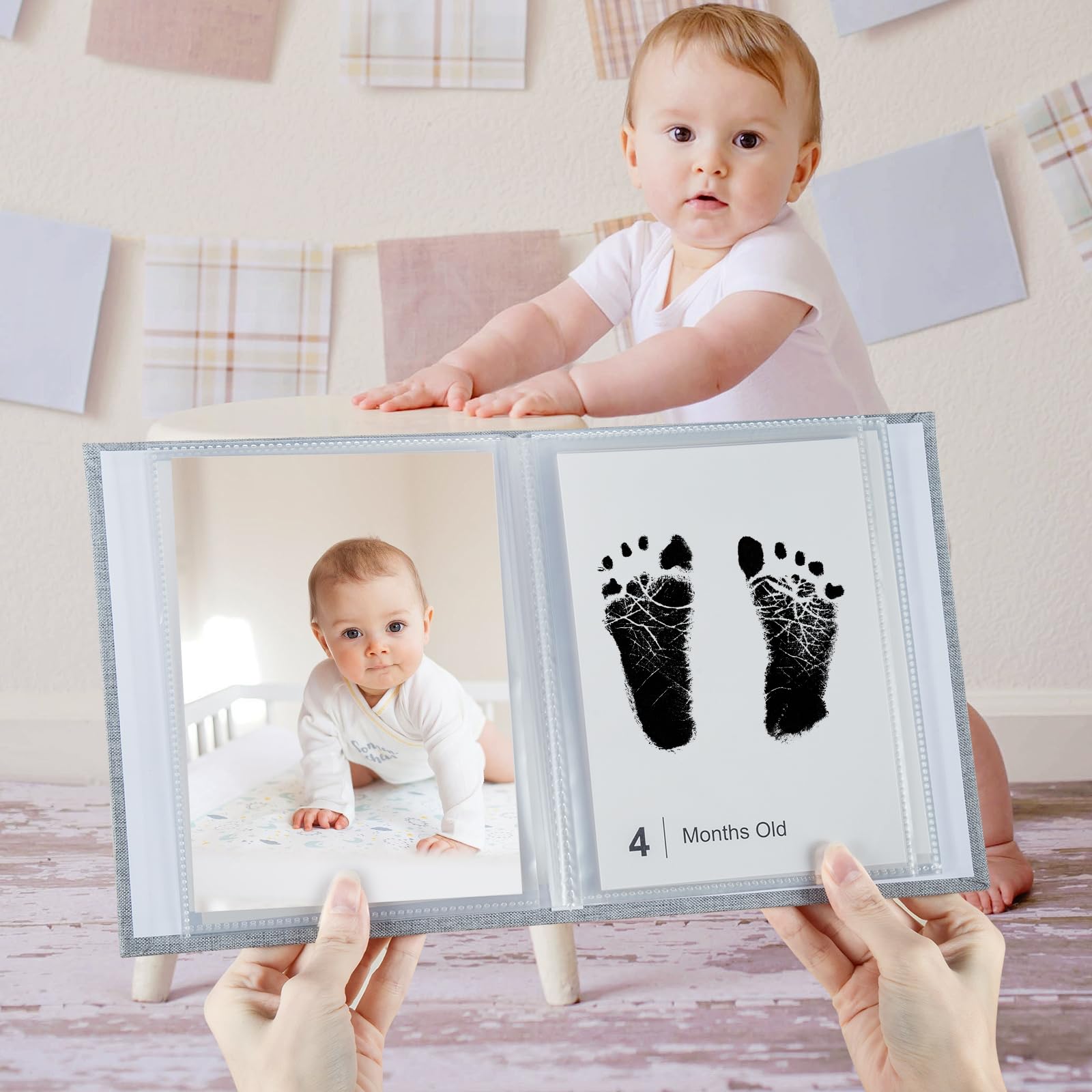 Ai Bei Parent Co. 12-month growth cards capture monthly milestones for lasting memories.