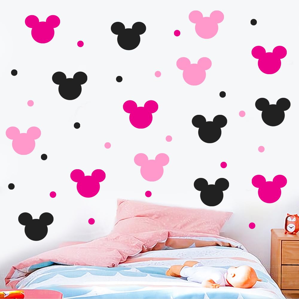 AI PARTY 2-4 inch mouse stickers brighten walls with eye-catching charm.