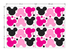 AI PARTY self-adhesive PVC wall stickers in rose add charm without mess.