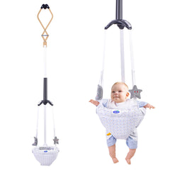 AiBeeYou baby jumper doorway with adjustable strap supports growing infants during doorway play.