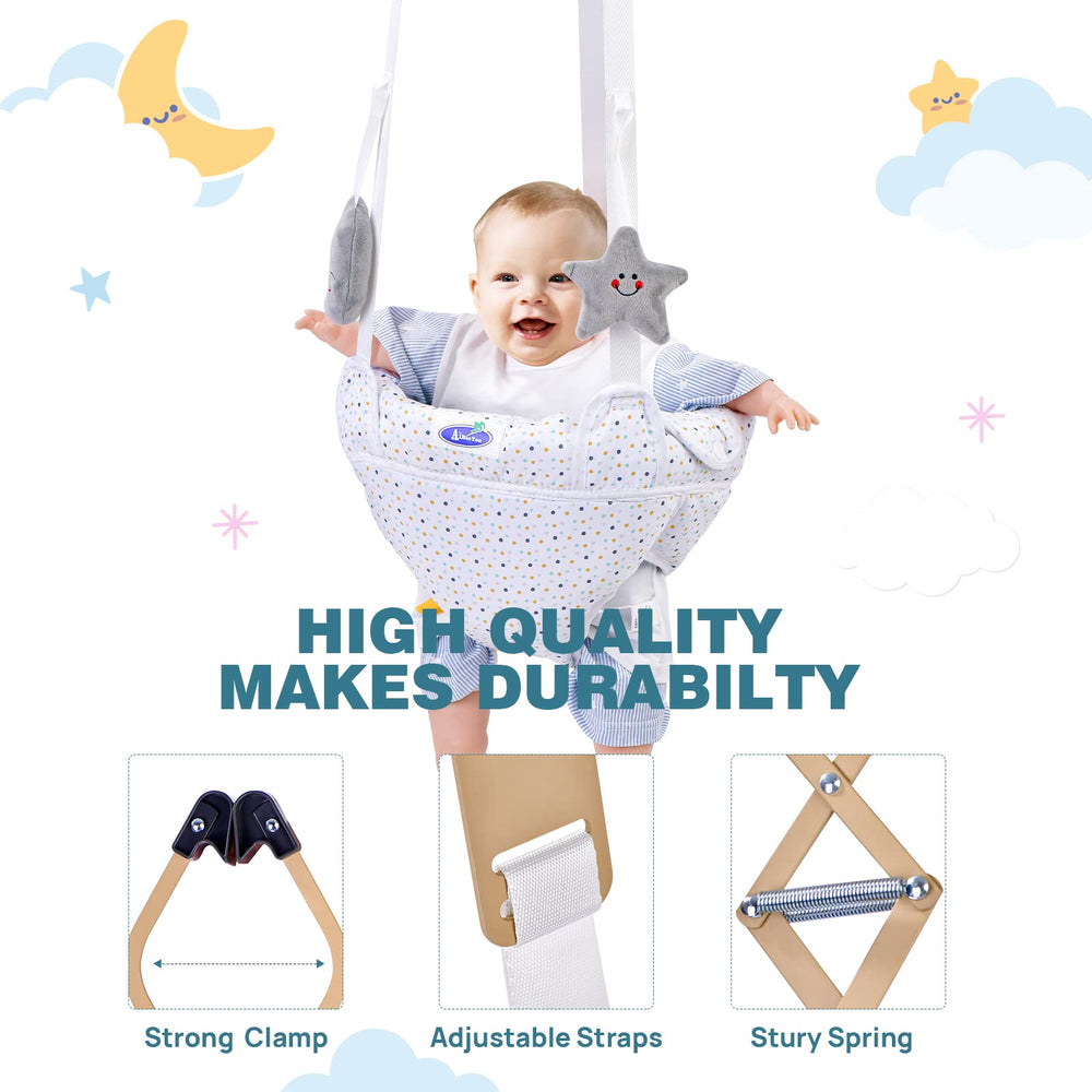AiBeeYou safety-focused design features three supportive straps to prevent tumbles.