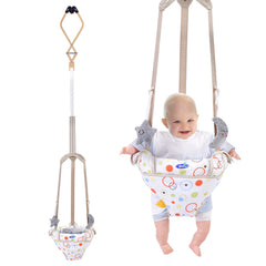 AiBeeYou doorway jumper adjustable strap supports growing babies during play