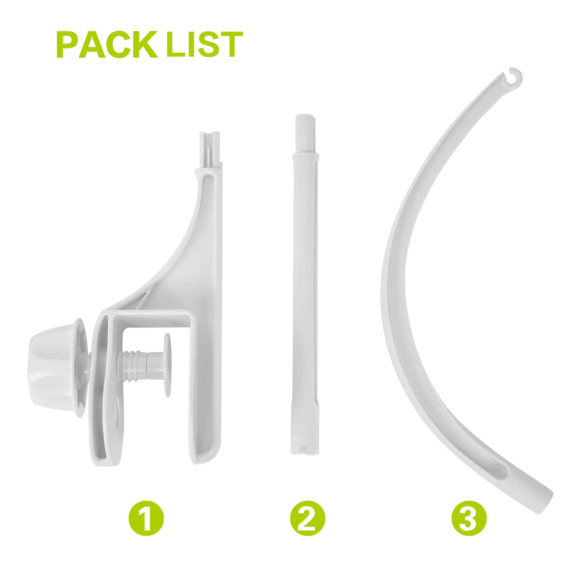 AICMEI crib-bracket-closeup highlights durable ABS construction for stable mobile support.