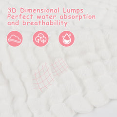 AIDEA burp cloths in use during baby time for quick cleanups.