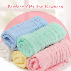 AIDEA muslin washcloths in gift-ready packaging for new parents.