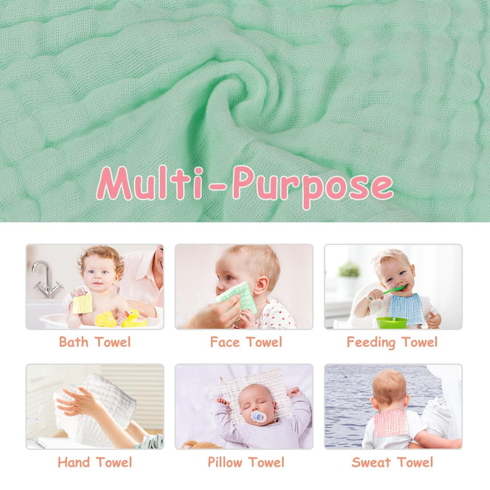 AIDEA washcloths shown as durable and machine-washable for daily use.