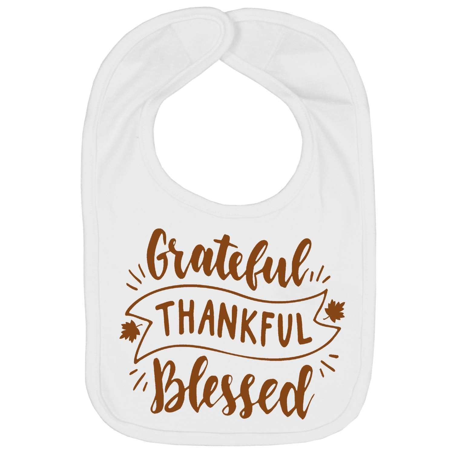 Aiden's Corner hand-traced turkey bib for baby's first Thanksgiving, soft and festive
