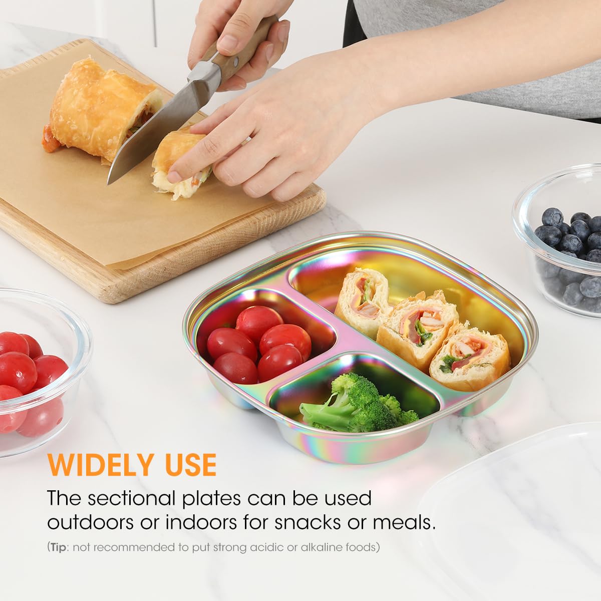 AIEVE freezer-safe plates protect foods during freezing and storage