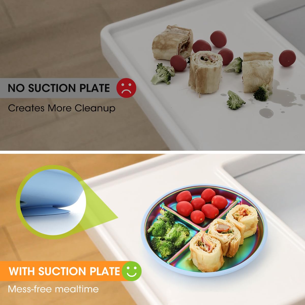 AIEVE stackable design saves kitchen space during storage