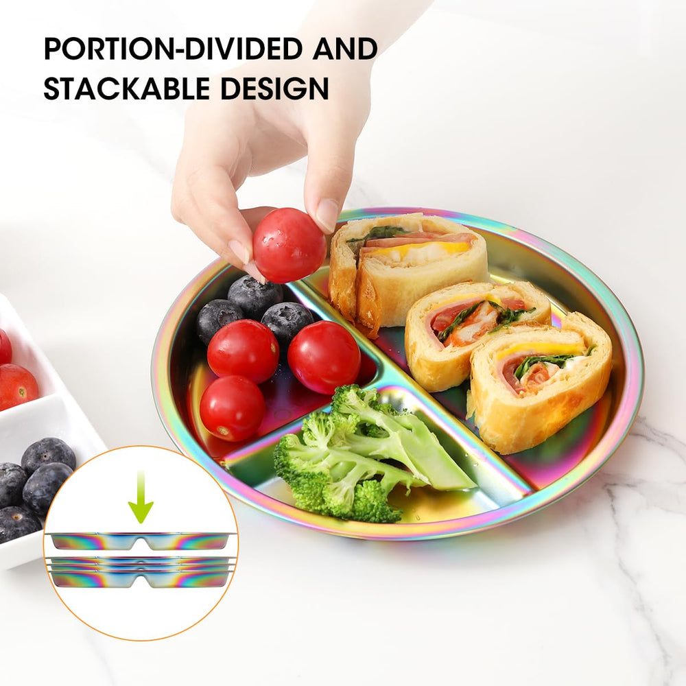 AIEVE dishwasher-safe plate cleans easily after meals.
