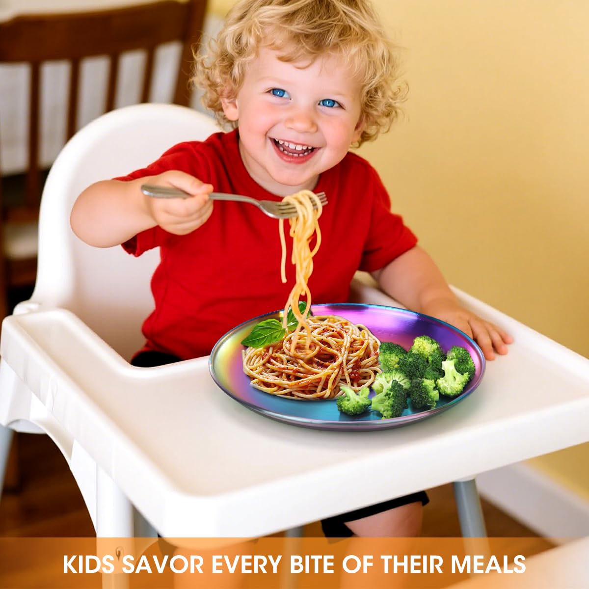 AIEVE kid-friendly-design plates suit everyday snacks and meals.