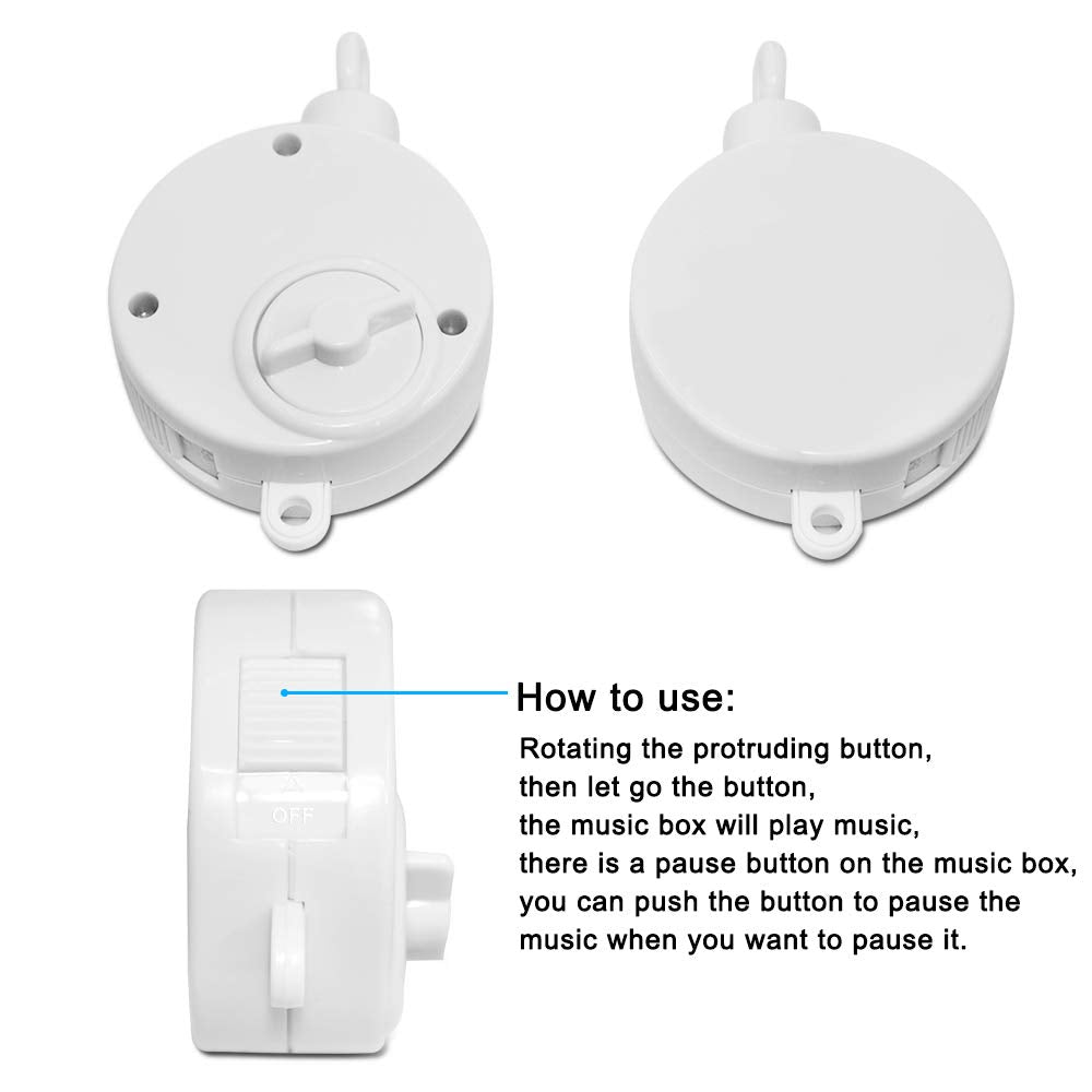 AIFUDA 25-inch baby crib mobile holder screw fixation ensures sturdy attachment