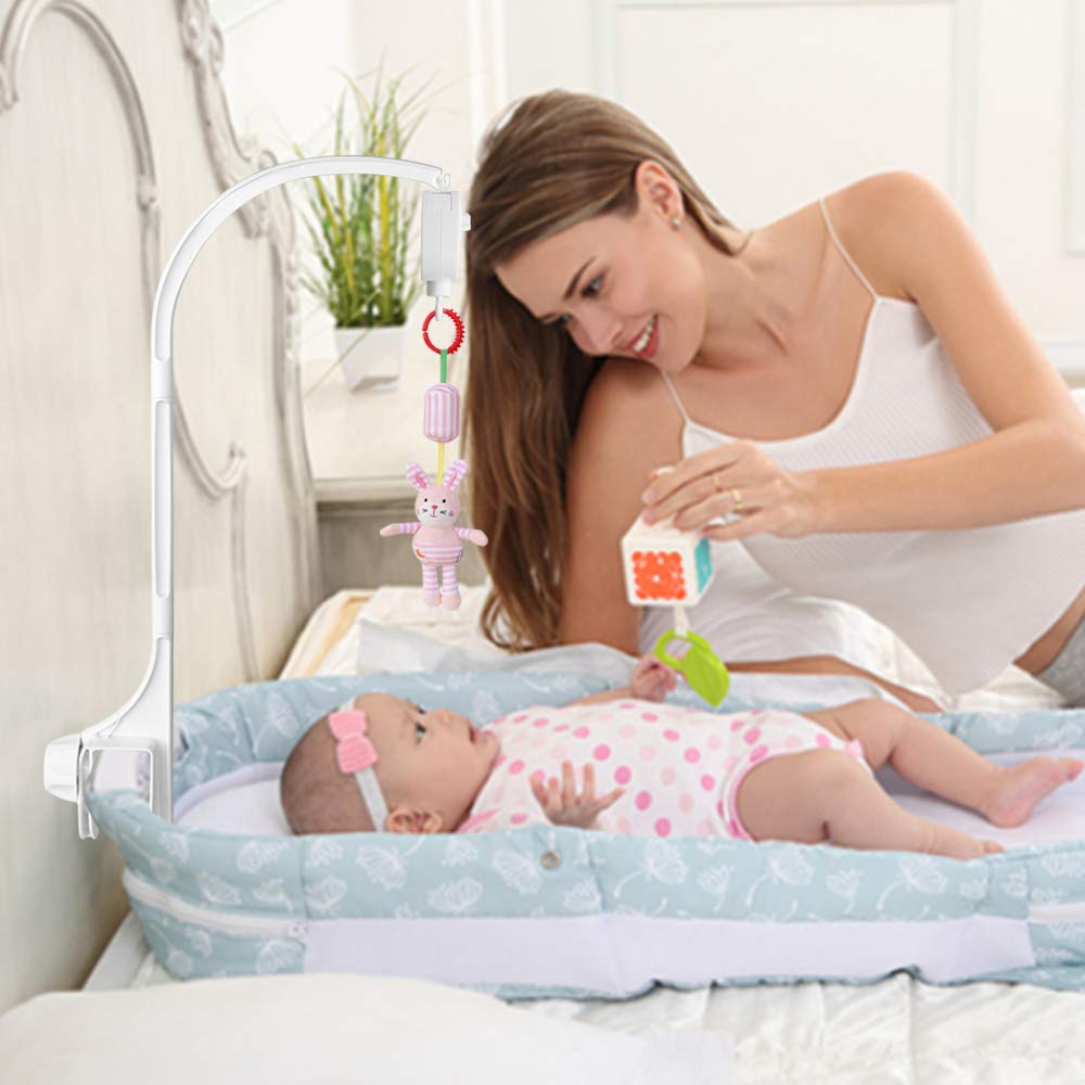 AIFUDA 25-inch baby crib mobile holder compatible with strollers and cribs on the go