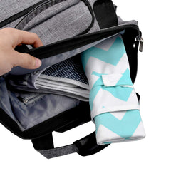 AIFUSI portable changing pad washable fabric allows fast cleanup after outdoor use.