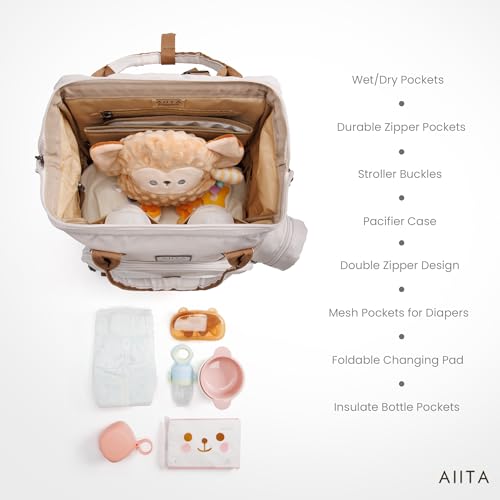 AIITA insulated bottle pockets keep drinks at the right temperature during outings.