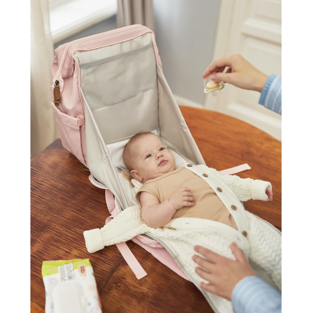 AIITA diaper bag backpack wet-dry compartments highlight easy separation of damp clothes.