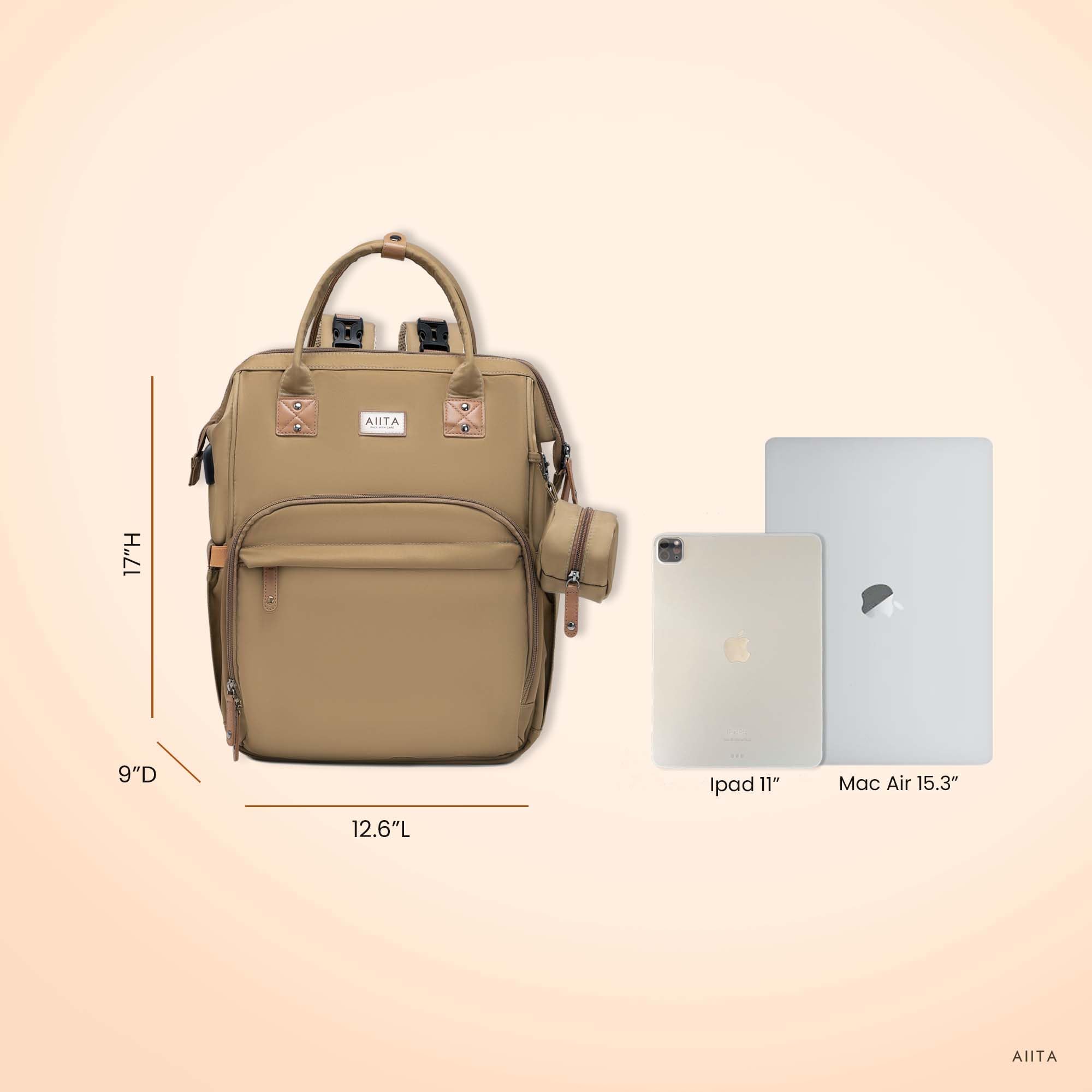 AIITA diaper bag portable changing pad offers clean surface for changes