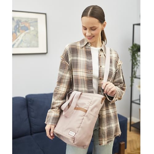 AIITA diaper bag tote converts to shoulder, crossbody, or backpack for versatility.
