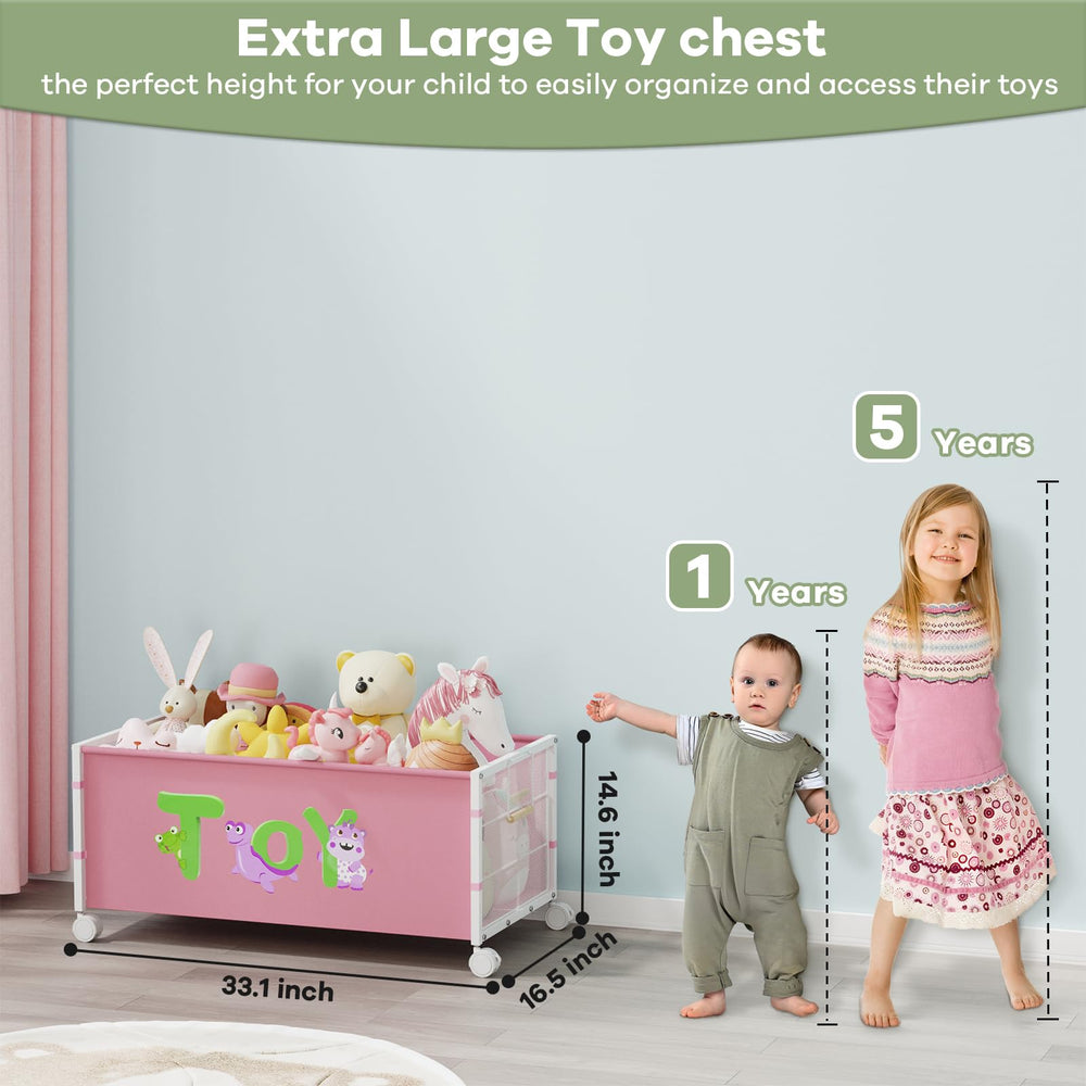 AIJIAMEIER sturdy metal frame demonstrates durability for long-term kids' toy organization.